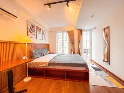 Chambre double avec salle de bains privative — La Casa Di Dicembre 35 Xuân Diệu