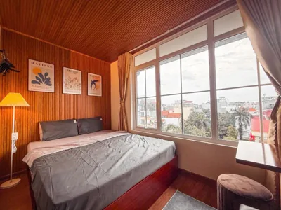 Chambre double avec salle de bains privative — La Casa Di Dicembre 35 Xuân Diệu