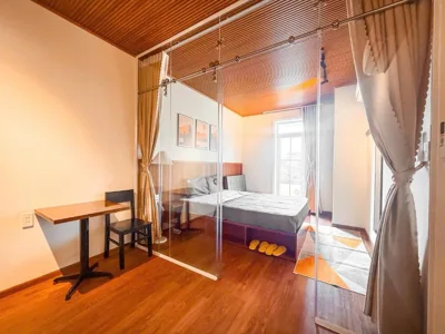 Chambre double avec salle de bains privative — La Casa Di Dicembre 35 Xuân Diệu